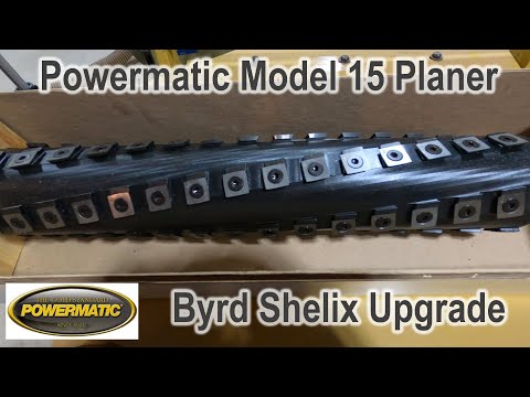 Powermatic Model 15 Planer upgrade to Byrd Shelix Head
