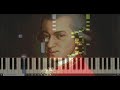 W. A. Mozart - Allegretto - K 15a (Synthesia Piano Tutorial)