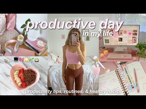 PRODUCTIVE DAY IN MY LIFE 🎧 everything I do to stay motivated & focused