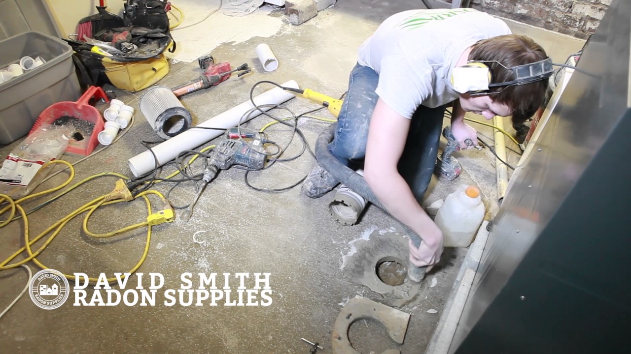 David Smith Radon Supplies - Drilling Holes