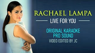 Live for You  Rachael Lampa -  Karaoke | Original Track