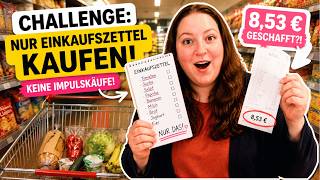 LOW BUY CHALLENGE: Ich wollte NUR kaufen, was auf dem Einkaufszettel steht 😳 l Big Mary