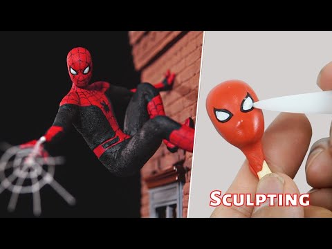Sculpting Spider Man timelapse | Spider-Man No Way Home