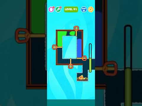 save the fish Level 91 - mobile game/fishdom #shorts