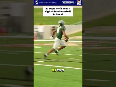 Posting 1 play every day until Texas High School Football is back! 27 Days left!