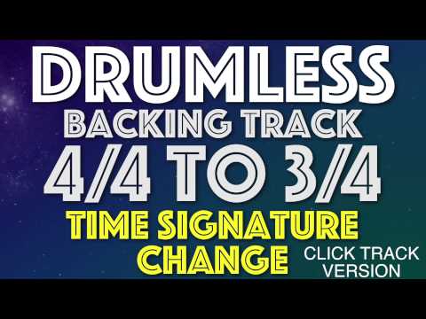 4/4 To 3/4 Time Signature Change Click Track Version