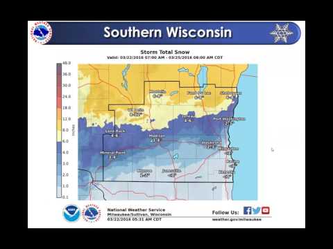 Mid Week Winter Storm Briefing - Wisconsin (Morning of 3/22/16)