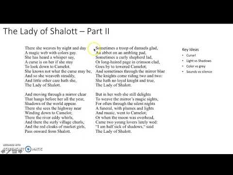 Lady of Shalott - explanation/summary