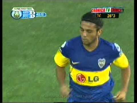 Arsenal 0 Boca 1, gol de Erviti