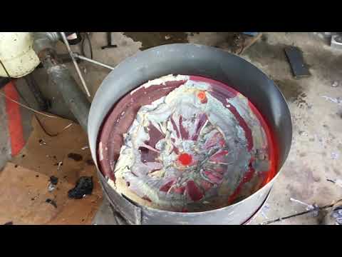 Melting a whole car rim