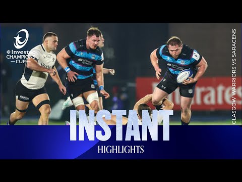 Classy display | Glasgow Warriors v Saracens | Investec Champions Cup Instant Highlights