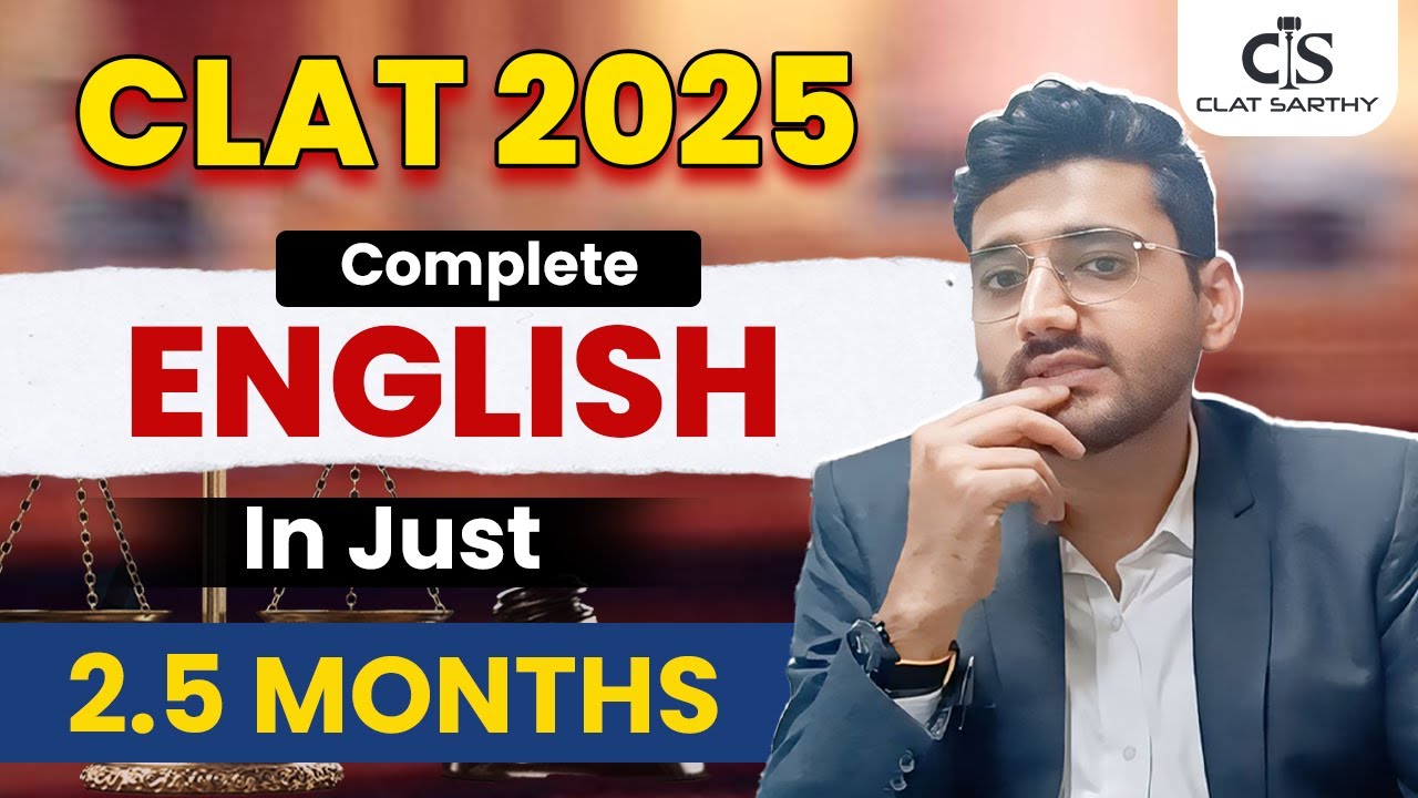 Want to ACE the CLAT English Section in 2.5 Months? 💪 #CLATSARTHY #CLATEnglish #CLAT2025
