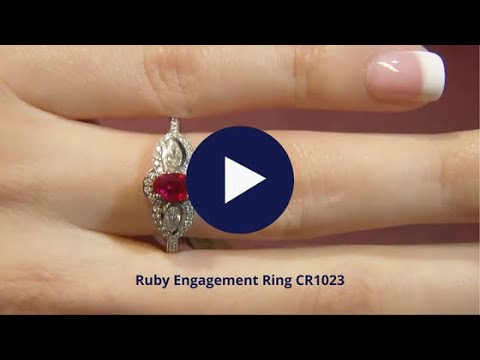 Ruby Engagement Ring CR1023