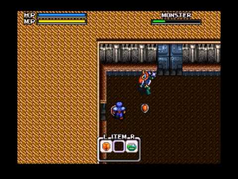 Brandish 2 (SNES) Boss 02 Rakshasa V2 (No Damage, No Magic)