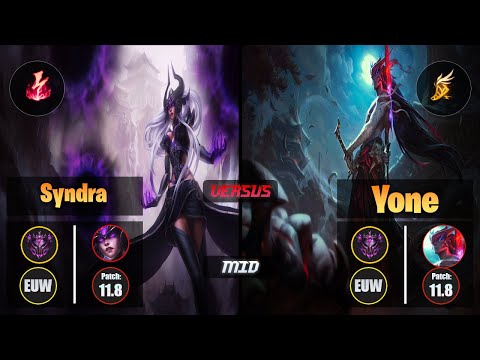 Master SYNDRA [Electrocute] (Mid) VS  YONE - Master EUW Patch 11.8