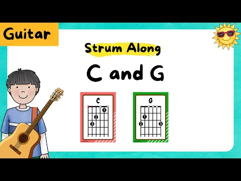 Guitar C and G Chord Changing Play along Exercise Video