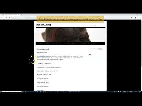 View video for Installing a Tlingit keyboard on Windows