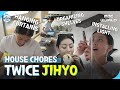 [C.C.] Guess how long it took JIHYO to get the endless chores done #TWICE #JIHYO