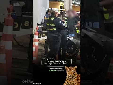 Lei Seca prende dois por embriaguez e remove 54 motos