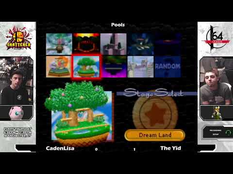 Smash 64: CadenLisa (Jigglypuff/Falcon) V The Yid (Fox/Luigi) - Shattered 114 Tournament SSB64