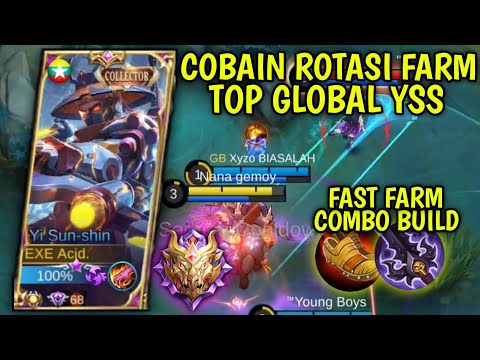 NO CUT FULL COBAIN ROTASI FARMING TOP GLOBAL 1 YSS LEVEL 15 MENIT 8?? | PRO YSS AMAZING FARMING