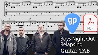 Boys Night Out - Relapsing Guitar Tabs [TABS]