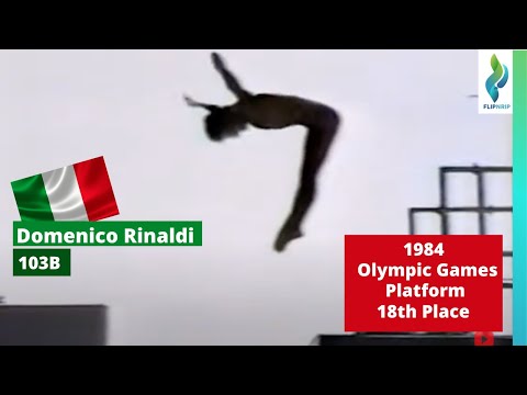 1984 Domenico Rinaldi - Team Italy - 103B - Platform Diving - Olympics Games