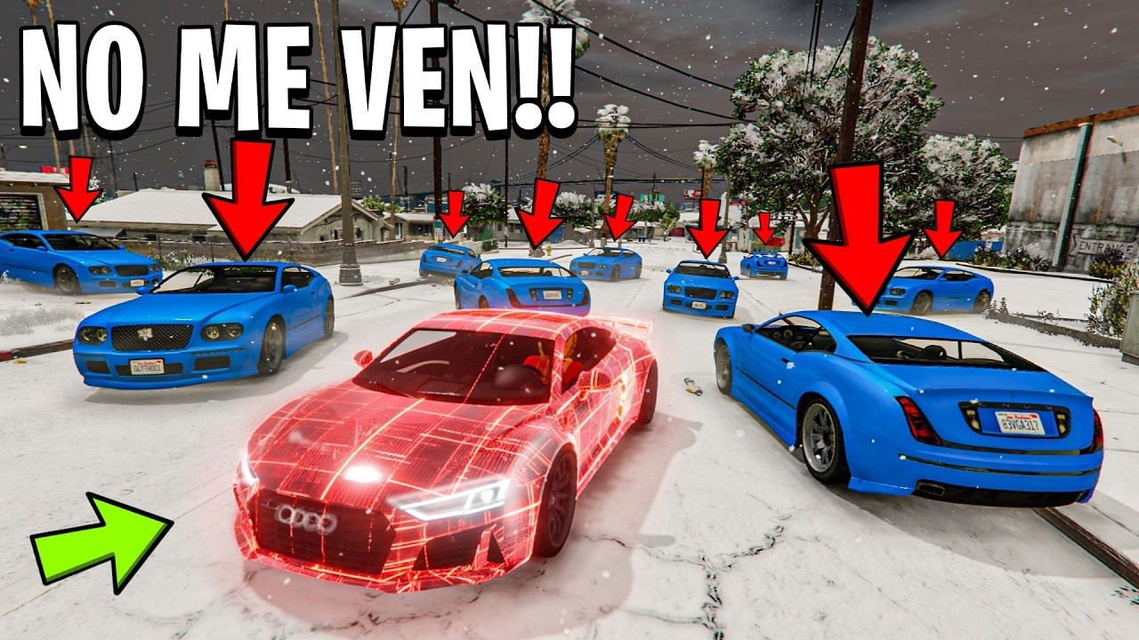 Tengo que COMPORTARME como un NPC para GANAR! TENGO FRÍO!! - GTA 5 ONLINE