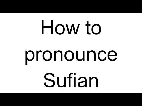 How to Pronounce Sufian (Arabic)