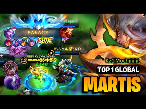 SAVAGE! Martis Best Build 2023 [ Martis Top 1 Global Gameplay ] By Kz1'Mochiiiiiii. - MLBB