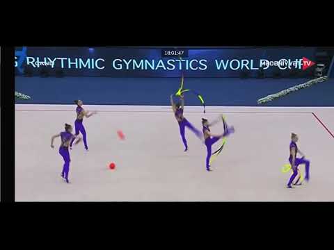 UKRAINE Group UKR  3 Ribbons 2 Balls AA WORLD CUP BAKU 2023