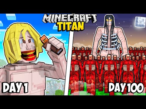 Ryguyrocky - I Survived 100 Days as a TITAN in Minecraft