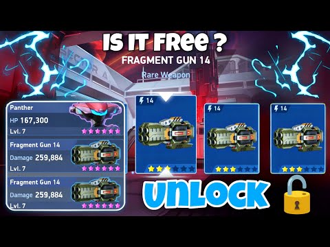 Fragment Gun 14 Unlock 🔓 | Is It Worth It ? | Panther With Fragment Gun 14 - Mech Arena