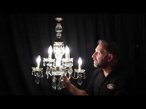 Kristina - 8 Lamp Two Tier Vintage French Chandelier