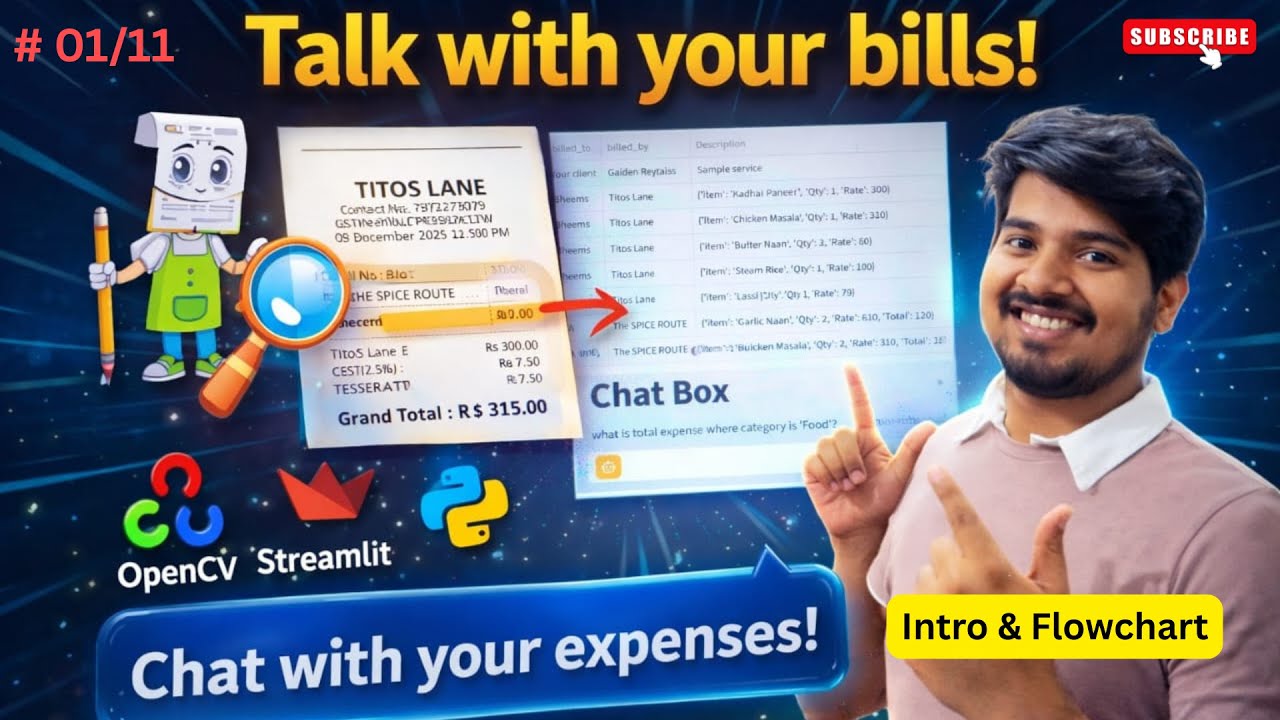 1/11|  Project Blueprint & Workflow: Build an AI Expense Tracker | Project Overview & Architecture