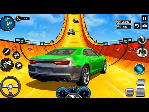 Super Crazy Mega Ramp GT Car Racing - Impossible Car Racing Simulator - Android GamePlay 