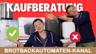 Welchen Brotbackautomaten soll ich kaufen? Finde Deinen perfekten Backautomaten!