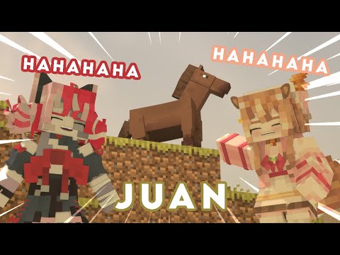 When Ollie and Risu met JUAN - MINECRAFT HOLOLIVE ANIMATION