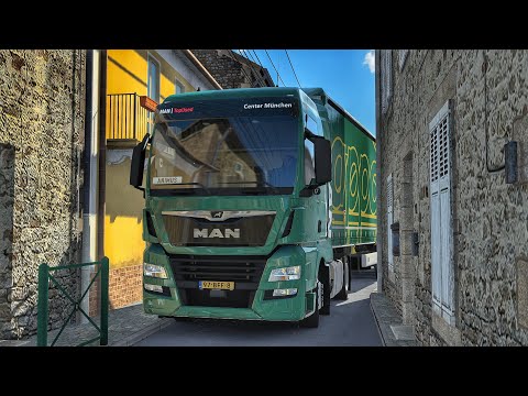 Driving Through Small Narrow Roads In Paris | #ets2