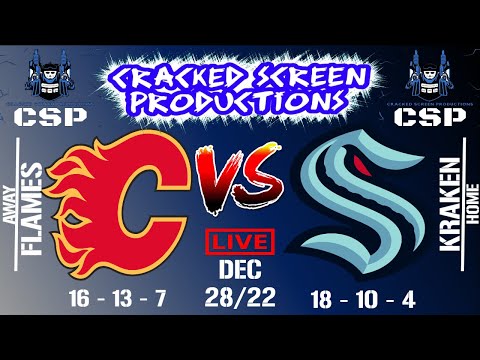 NHL 🔴ALL GAMES LIVE🔴 Calgary Flames at Seattle Kraken Dec/28/22 Full Game Reaction
