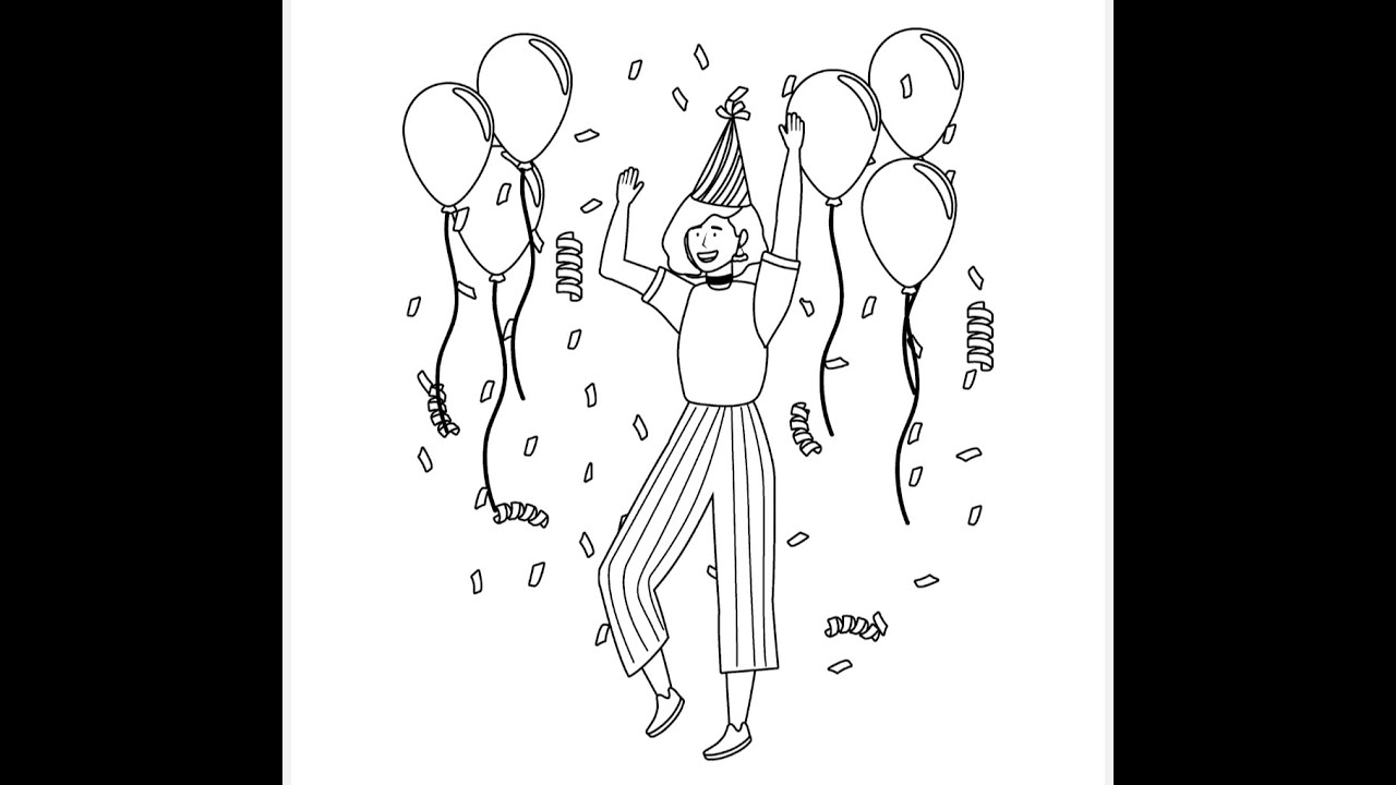 FESTA DE ANIVERSÁRIO DESENHO PARA COLORIR VIDEOS PARA CRIANÇAS