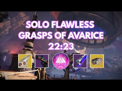 Solo Flawless Grasp Of Avarice - Prismatic Warlock (Ash & Iron) PB Run