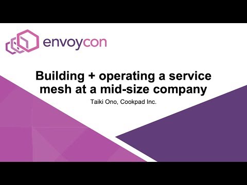 Building + operating a service mesh at a mid-size company - Taiki Ono, Cookpad Inc.