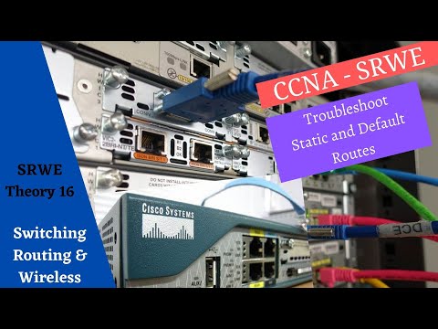 Cisco Netacad SRWE course - Module  16 - Troubleshoot Static and Default Routes