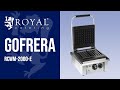 Gofrera Royal Catering RCWM-2000-E | Presentación de producto 10010314