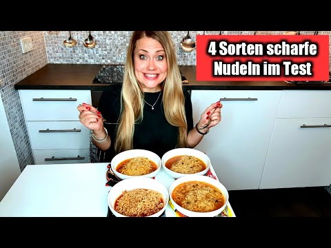 Spicy Noodles Challenge 🍜⚠🔥 | 4 Sorten Ramen im Live Test
