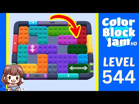 Color Block Jam Level 544 Solution Walkthrough
