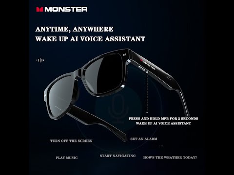 Smart sunglasses with wireless bluetooth, male