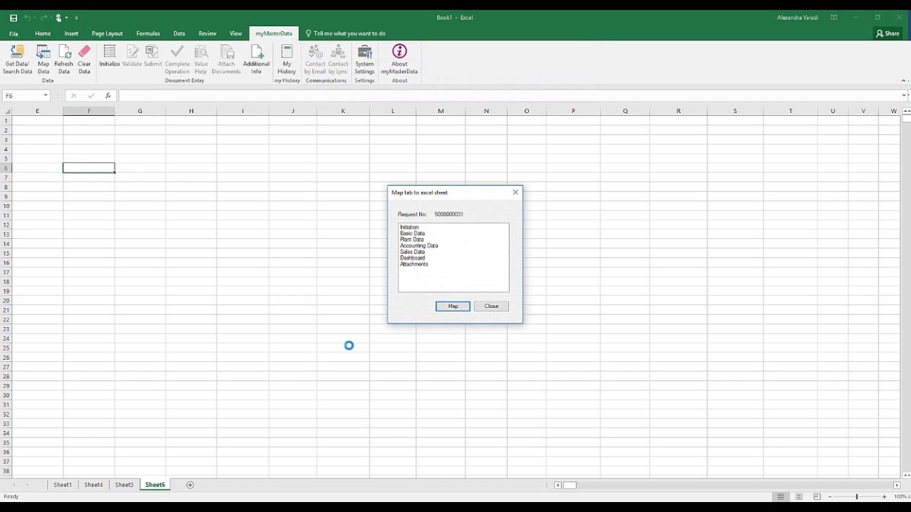 myMasterData material Creation