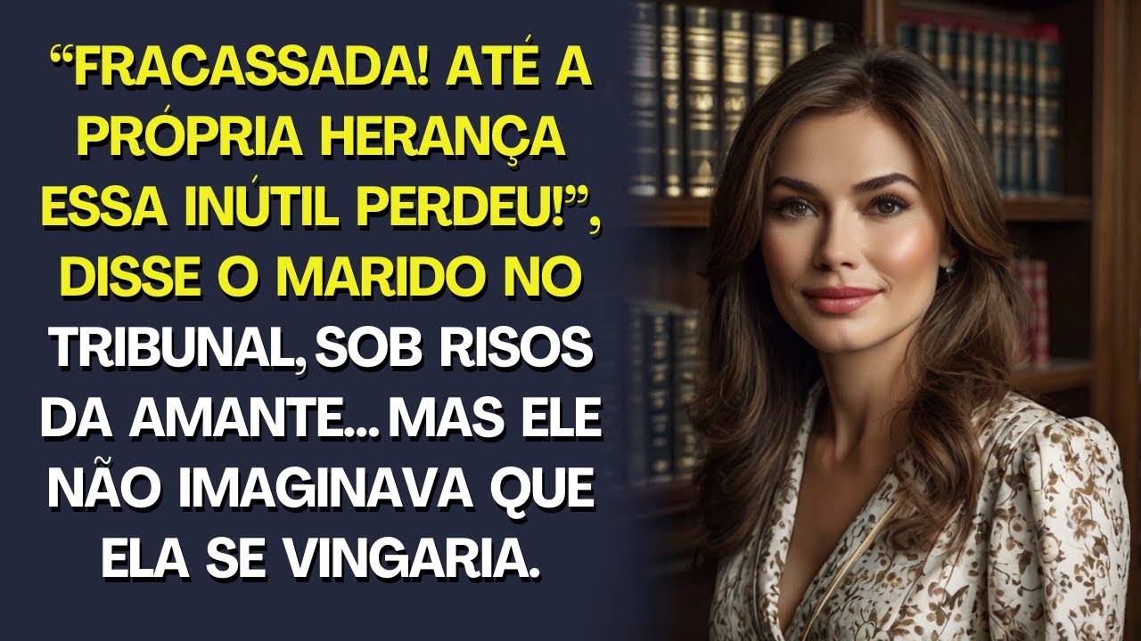 Patética! Até a própria herança essa inútil perdeu!, disse o marido no tribunal, mas ela deu o troco